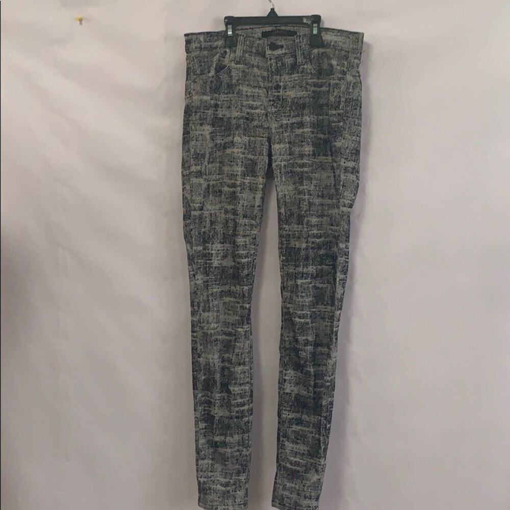 J BRAND SUPER SKINNY BLACK & GREY JEANS SIZE 28‎
